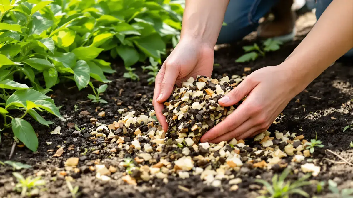 Een eenvoudig restje uit de keuken maakt uw paden stroef zonder uw planten te beschadigen zoals zout dat doet