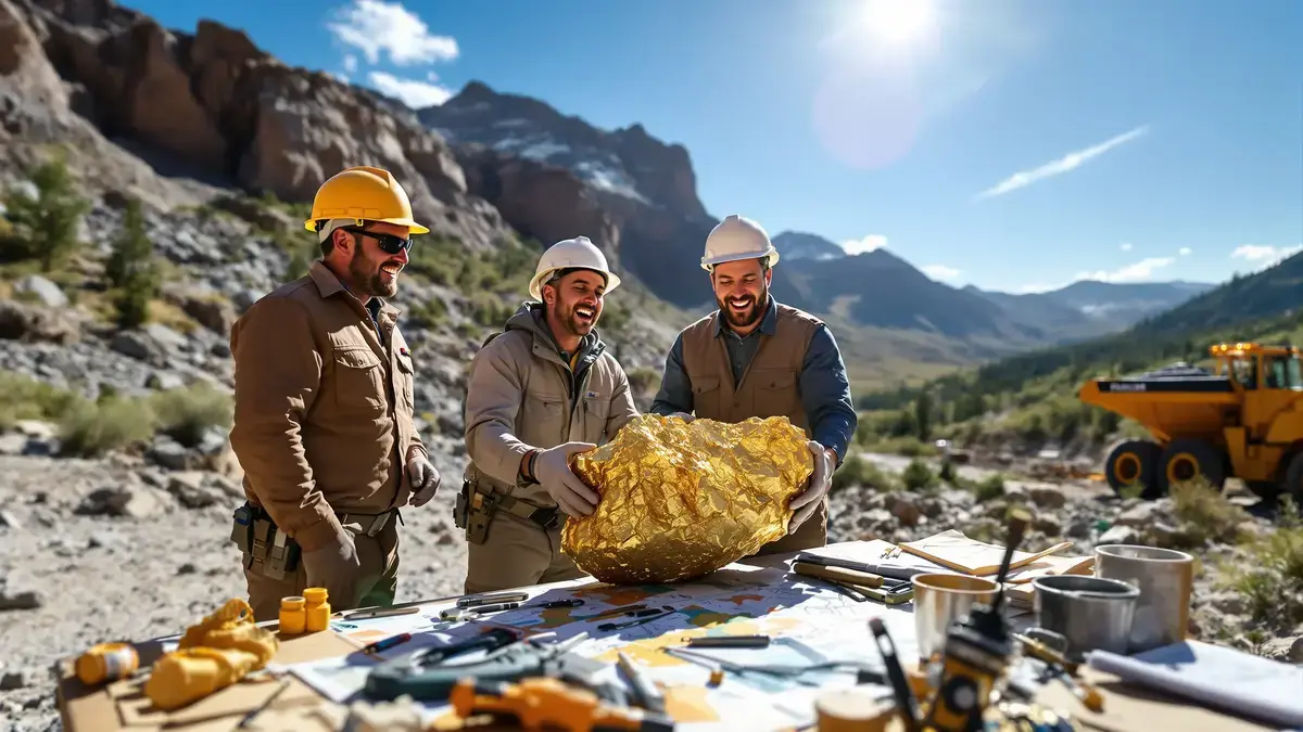 Geologen kondigen de ontdekking aan van een goudafzetting van meer dan 1.000 ton