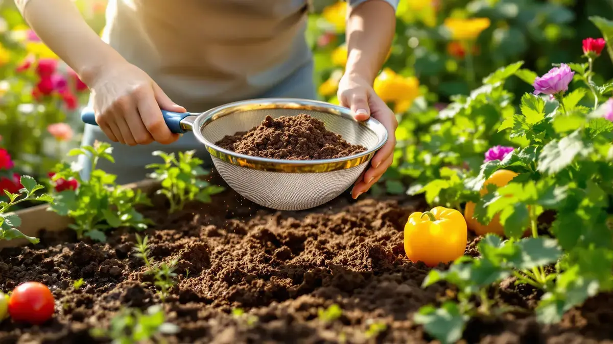 Een keukenhulpmiddel dat in de tuin wordt gebruikt kan planten versterken en de bodem verrijken met voedingsstoffen