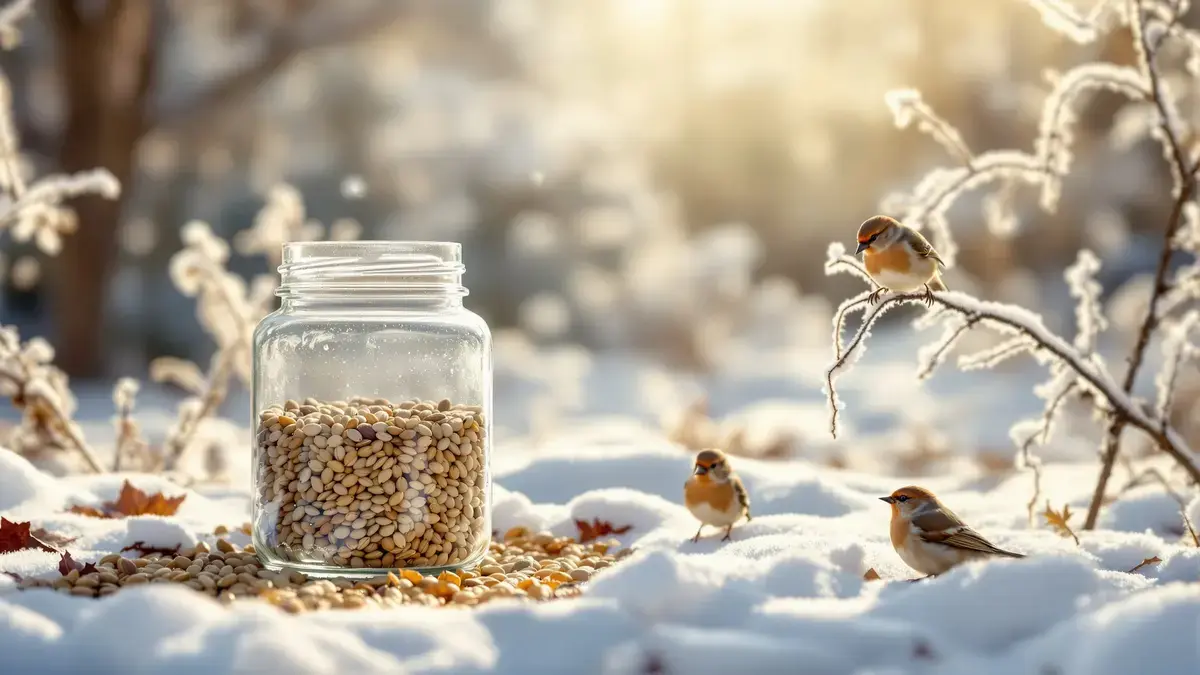 Een leeg crèmepotje en een bevroren tak: hoe een ogenschijnlijk onschuldig gebaar vogels in de winter kan redden