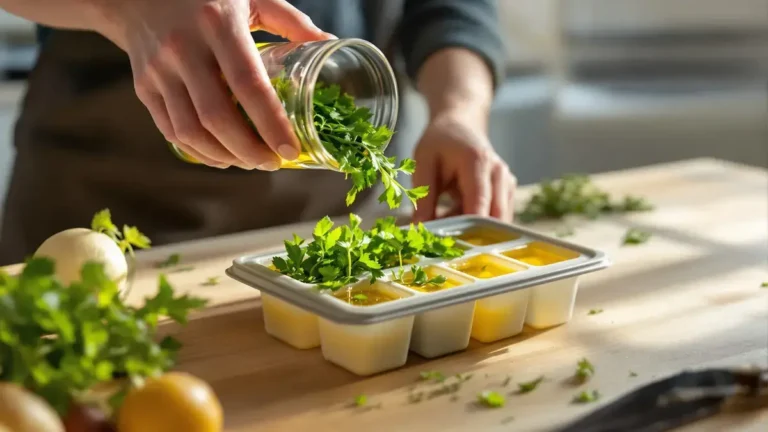 Een eenvoudige tip met olie en de vriezer zorgt ervoor dat verse kruiden veel langer bewaard blijven