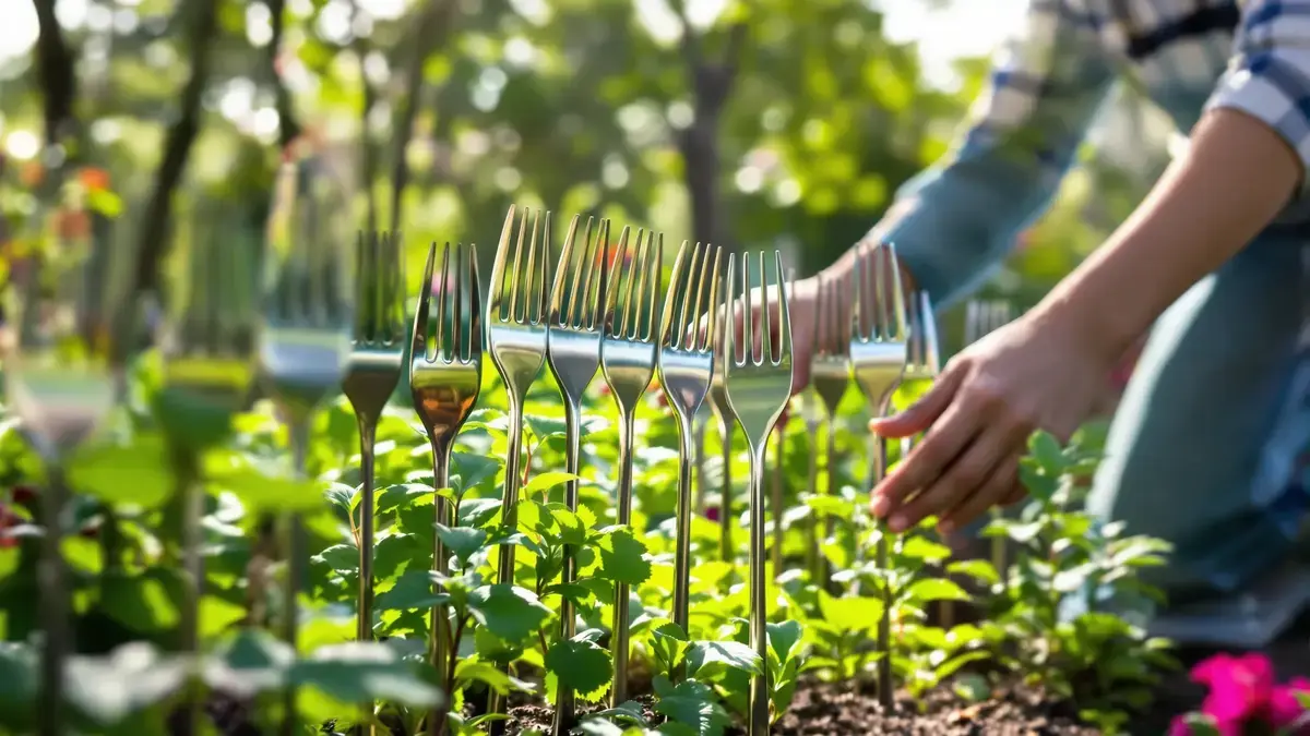 Ze steken vorken rond hun favoriete planten en de resultaten spreken voor zich.