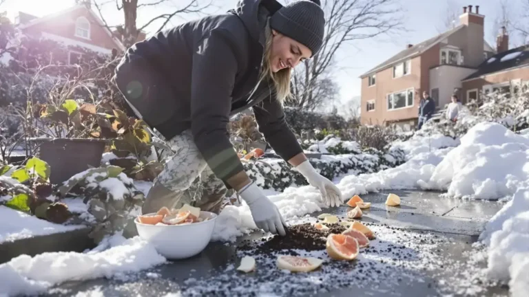 Zout is niet langer de oplossing tegen ijzel, een ontbijtrestje beschermt uw vloeren en tuin beter zonder schade